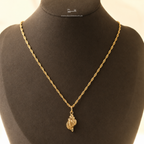 Gold Seashell Pendant Necklace