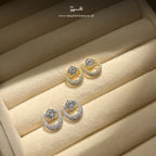 American Diamond Orbit Earrings