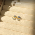 American Diamond Orbit Earrings