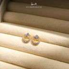 American Diamond Orbit Earrings