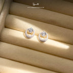 American Diamond Orbit Earrings