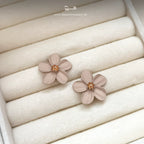 Beige Everbloom Studs