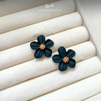 Black Everbloom Studs