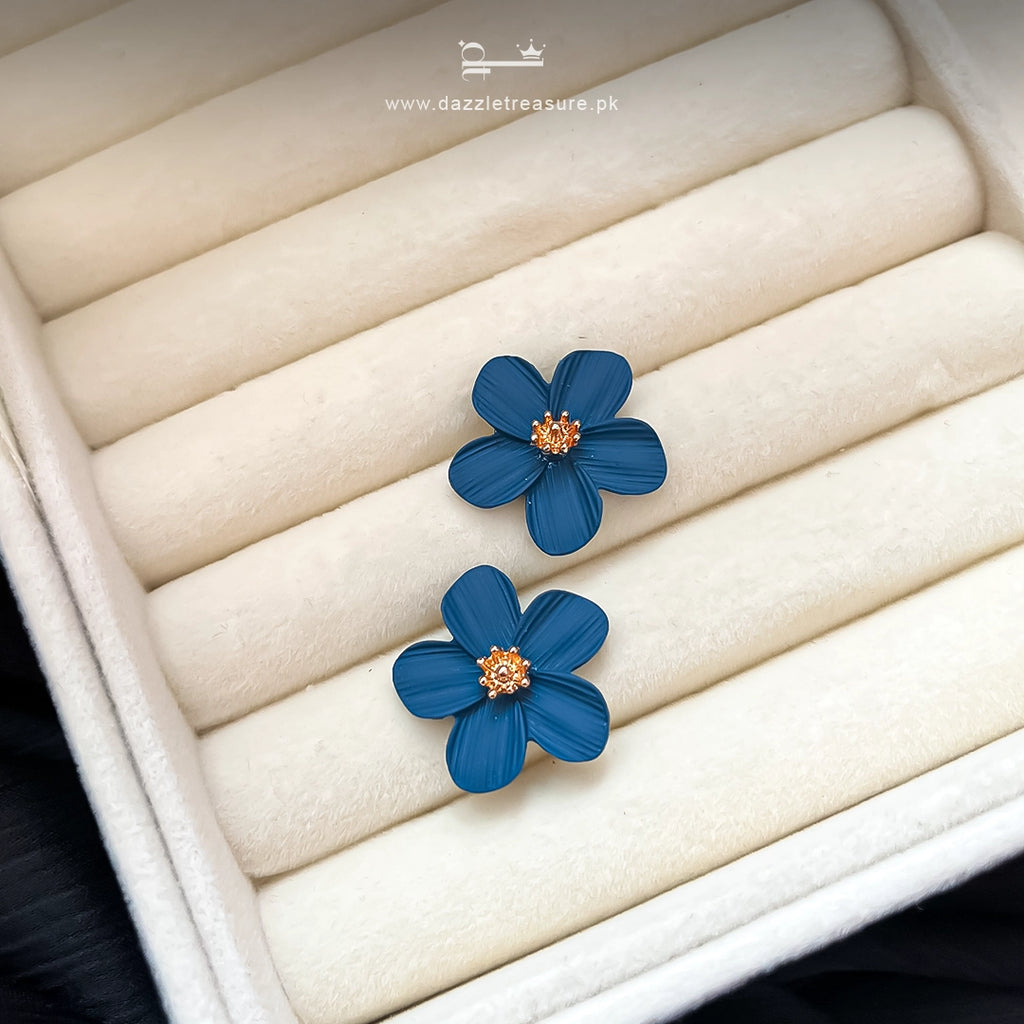 Blue Everbloom Studs