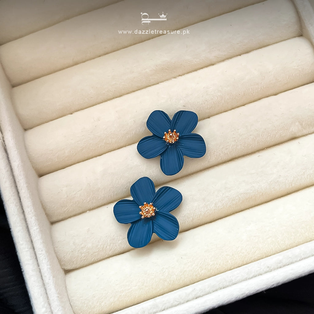 Blue Everbloom Studs