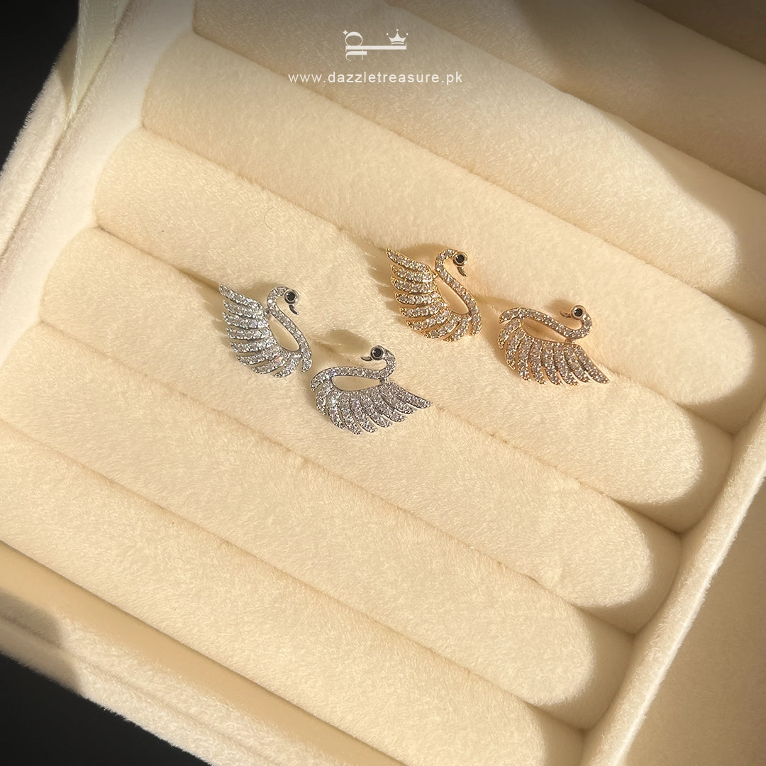 Classic Swan Studs