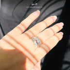 Crystal Cascade Ring - Adjustable