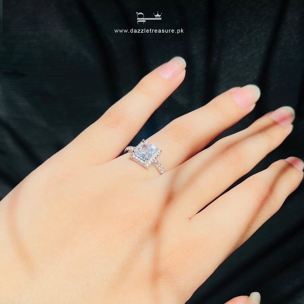 Diamond Frost Ring - Adjustable