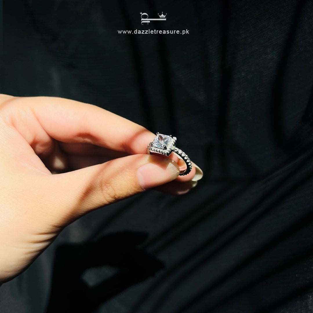 Diamond Frost Ring - Adjustable