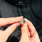 Emerald Zircon Delight Ring - Adjustable