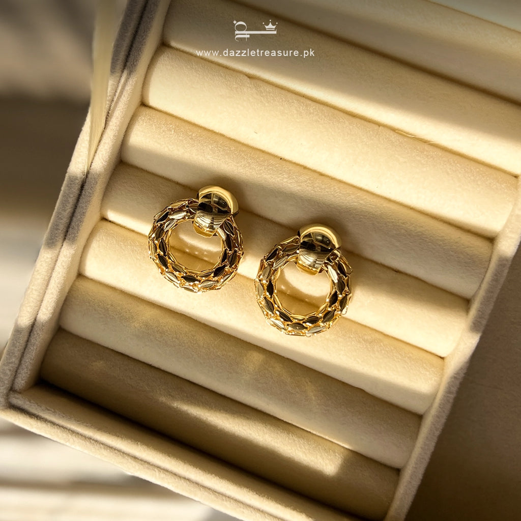 Gold Weave Earrings