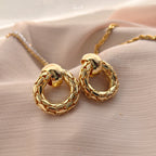 Gold Weave Earrings
