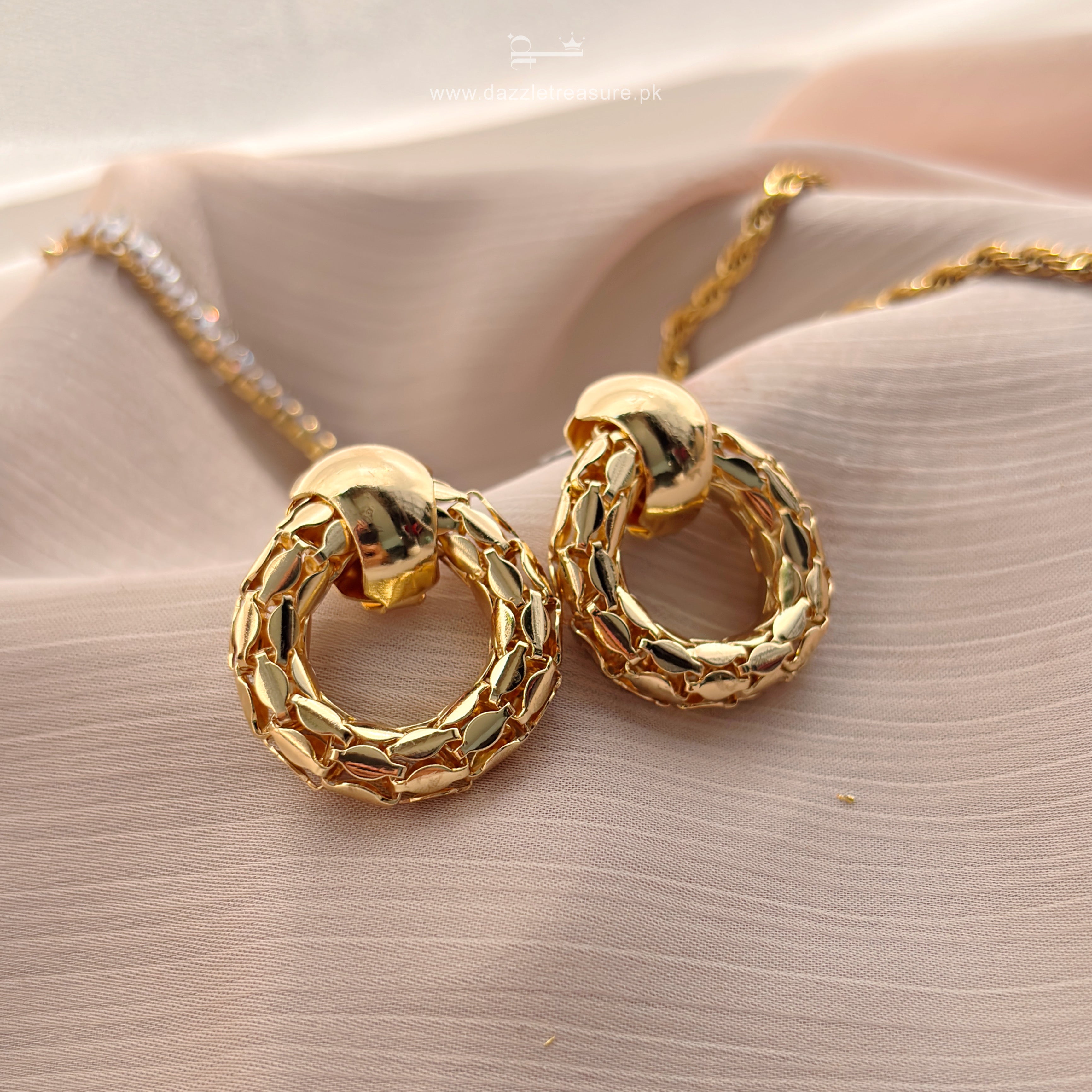 Gold Weave Earrings