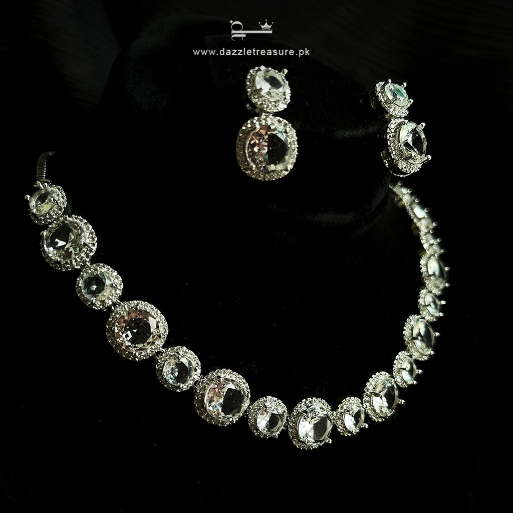 Royal Crystal Halo Set