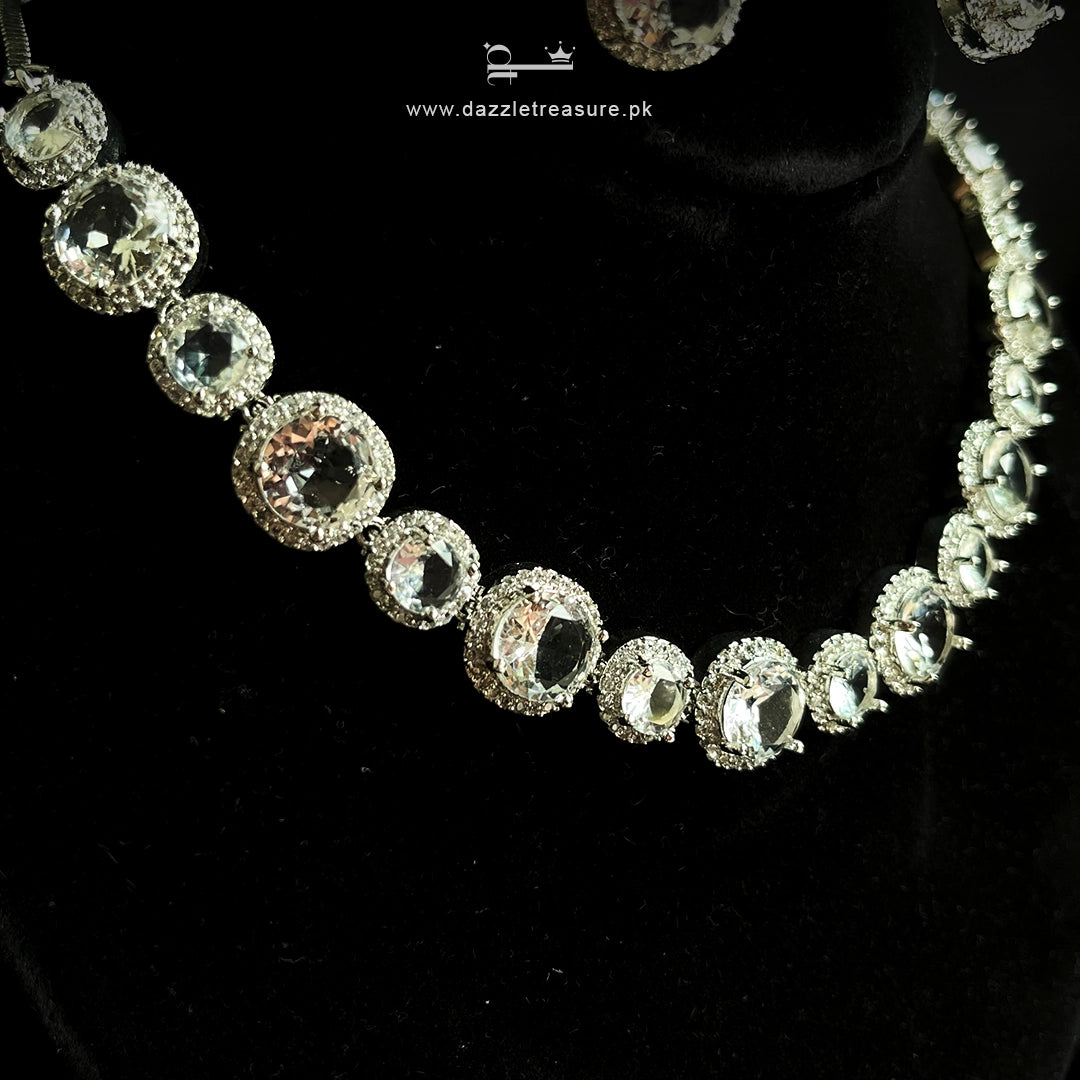 Royal Crystal Halo Set
