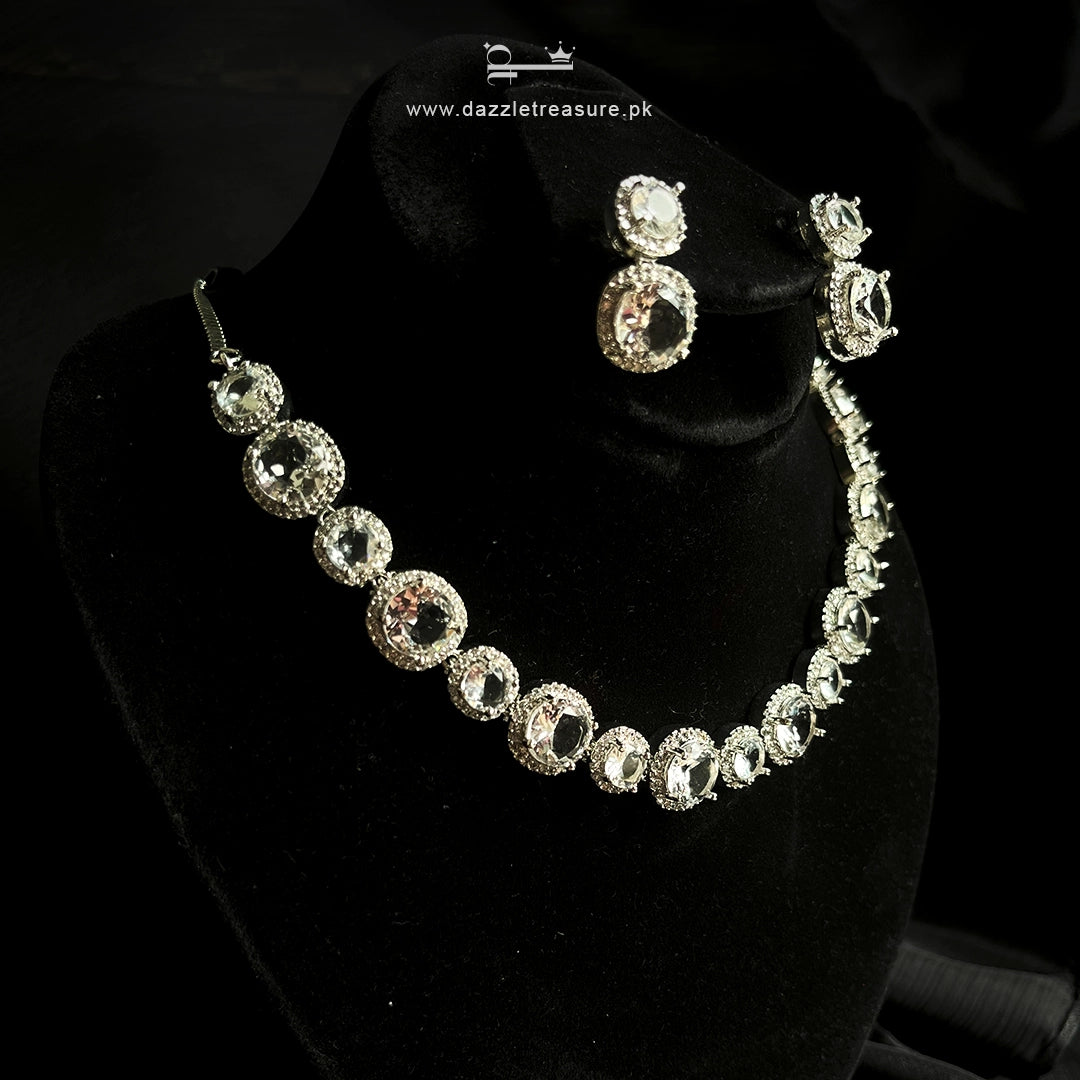 Royal Crystal Halo Set