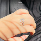 Sparkling Ivy Ring - Adjustable