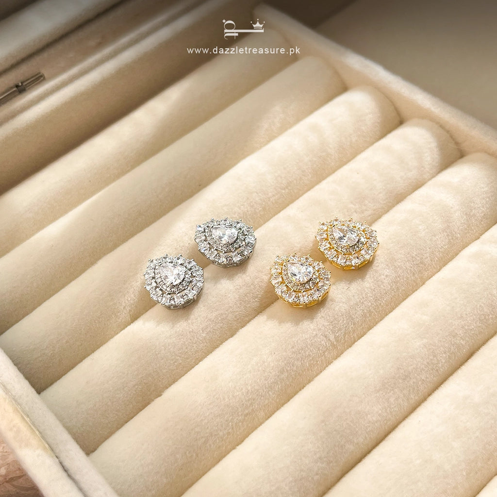 Teardrop Stud Earrings