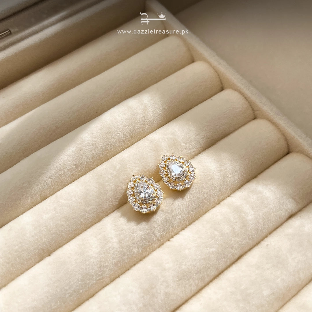 Teardrop Stud Earrings