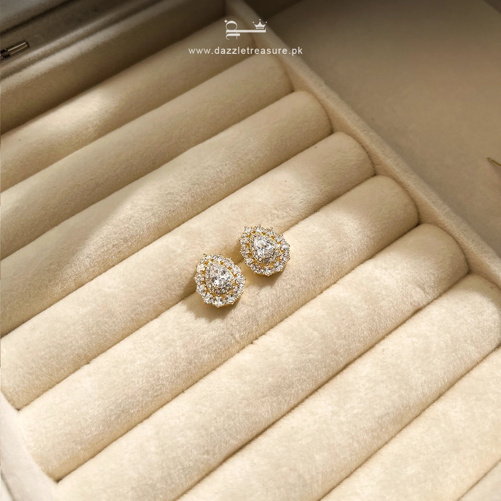 Teardrop Stud Earrings