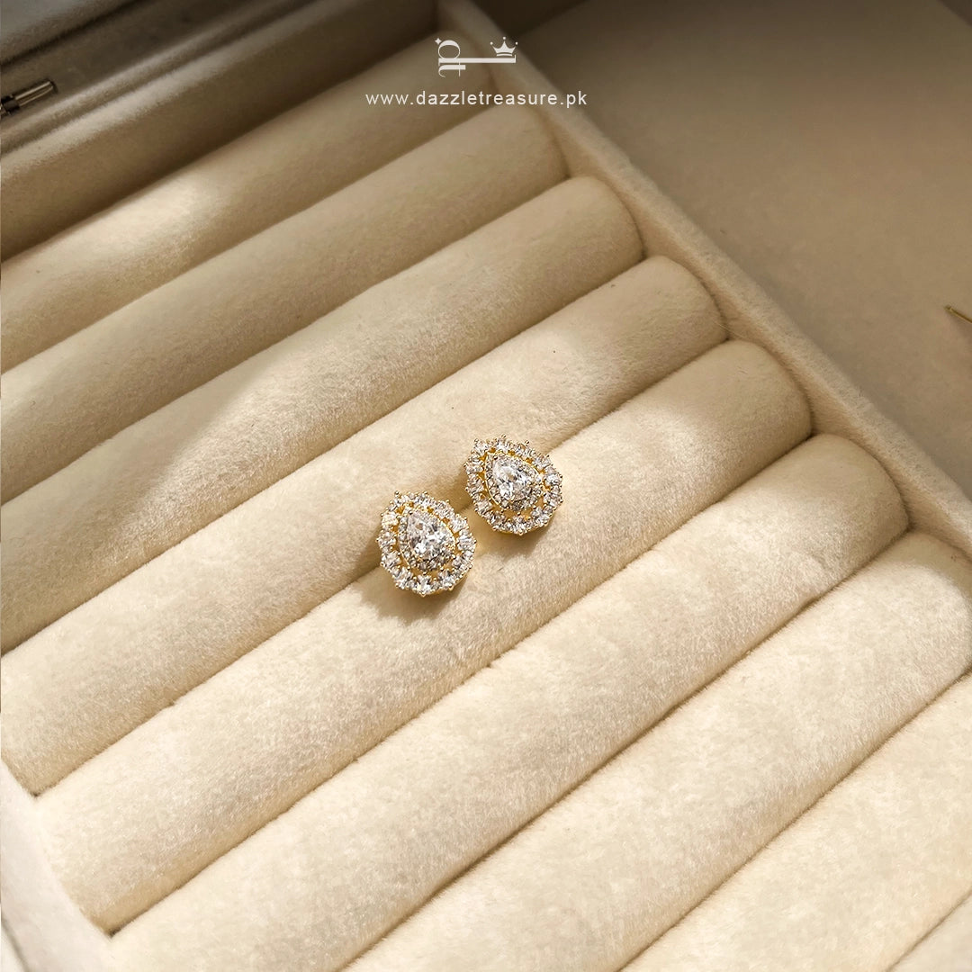 Teardrop Stud Earrings