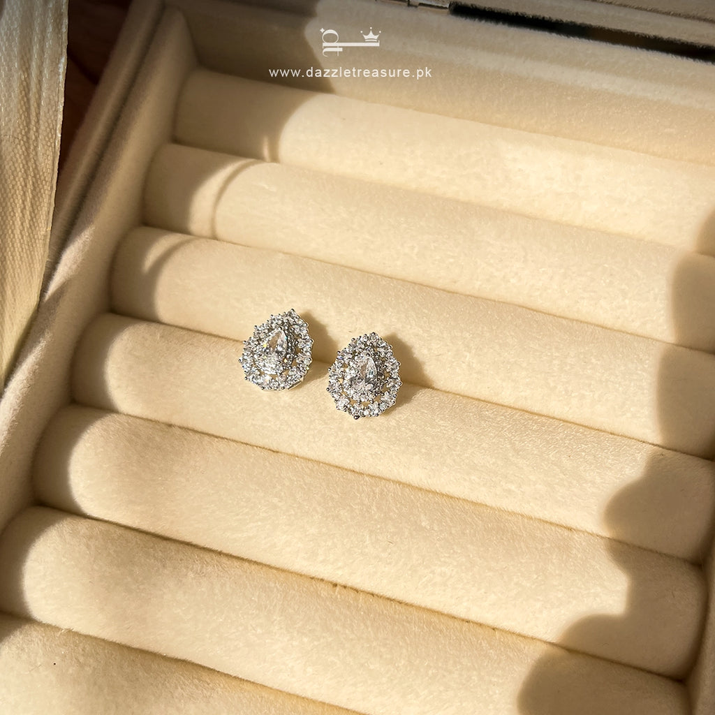 Teardrop Stud Earrings